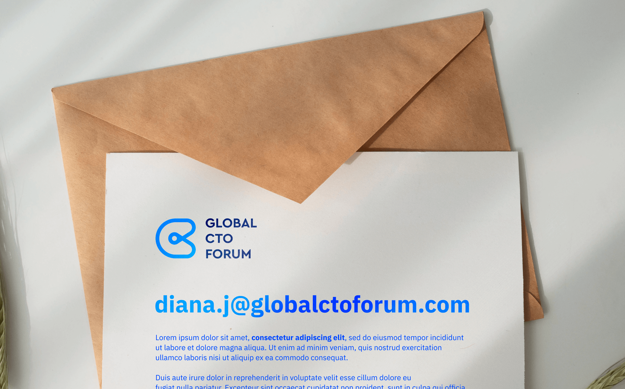 How do I create my Global CTO Forum E-mail Address